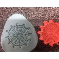 Spinnennetz Halloween Ausstechform Embosser von aussiecookiecutters