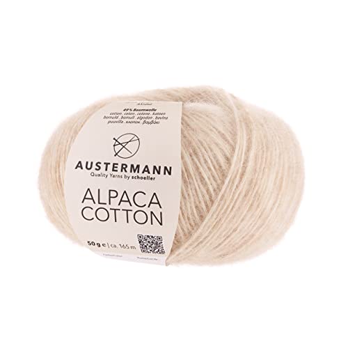 Alpaca Cotton Farbe Creme von austermann