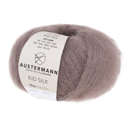 Kid Silk | Mohairwolle mit Seide | 225m/25g | Farbe: 15 - Taupe von austermann