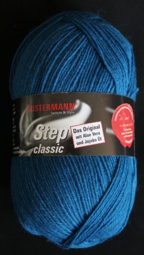 Step Classic Austermann mit Aloe Vera und Jojobaöl Sockenwolle 100 g Farbe 1023 von austermann