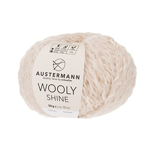 austermann Wooly Shine 01 beige von austermann