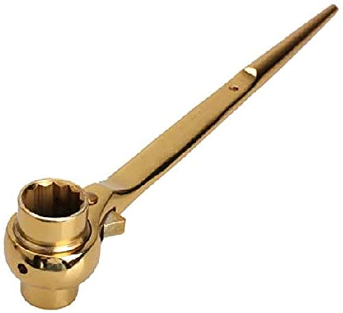 19mm-22mm Sechskantgerüst Podger Ratsche Schraubenschlüssel Ratsche Steckschlüssel (Gold) von ausuky