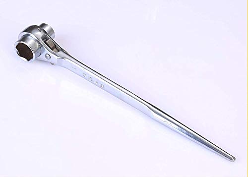 19mm-22mm Sechskantgerüst Podger Ratsche Schraubenschlüssel Ratsche Steckschlüssel (Silber) von ausuky