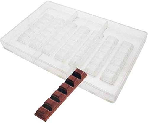 Polycarbonat-Schokoladenriegel-Form, Schokoladenform, DIY-Backen, Gebäck, Kunststoff, transparent von ausuky