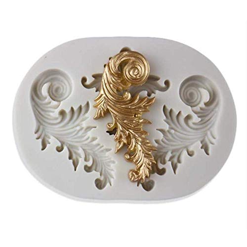 ausuky Europäische Reliefform 3D Handwerk Relief Barock Stil Schokolade Silikon Form Fondant Kuchen Küche Dekoration DIY Werkzeuge (2#) von ausuky