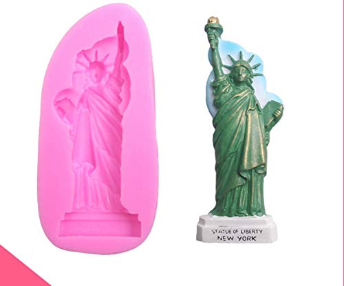ausuky Silikonform Freiheitsstatue zum Selbermachen, Kuchendekoration, Schokolade, Fondant, Backgips von ausuky