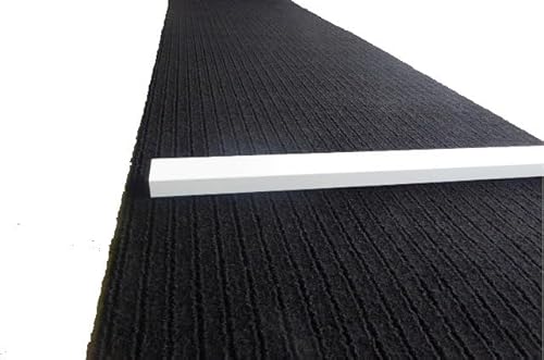 Dartix 9992500763 Dartteppich 66 x 280 cm schwarz Steeldart Dartmatte hochwertig robust mit hoher Oche (66x280 cm) von autix