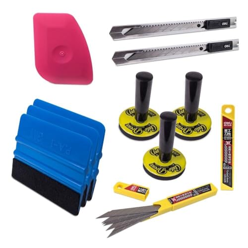Auto-Dress Folierer Set - 3M Rakel, Lil'Chizler, Magneten, Folienmesser, Ersatzklingen (Large) von Auto-Dress