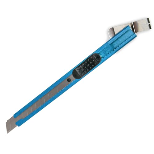 Edelstahl Cutter-Messer Deli SK5 mit ultrascharfer 9mm Klinge - Folierer- Grafikmesser – Car-Wrapping inkl. gratis Auto-Dress® Support-Visitenkarte (Blau) von Auto-Dress