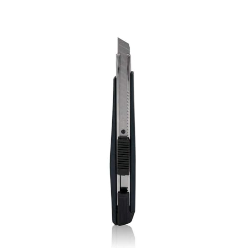 Großes Edelstahl Cutter-Messer SK5 mit ultrascharfer 9mm Klinge (Schwarz) - Folierer- Grafikmesser – Car-Wrapping von auto-Dress.de