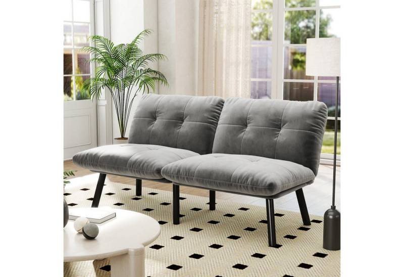 autolock 2-Sitzer Doppelsofa klappbares Sofabett Futon-Couch mit Schlaffunktion, platzsparendes Gästebett für Schlafzimmer, Wohnzimmer von autolock