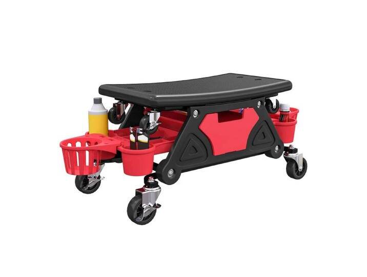 autolock Arbeitshocker Werkstatthocker mit Rollen abnehmbar Sitz, Ablagefläche,Schublade von autolock