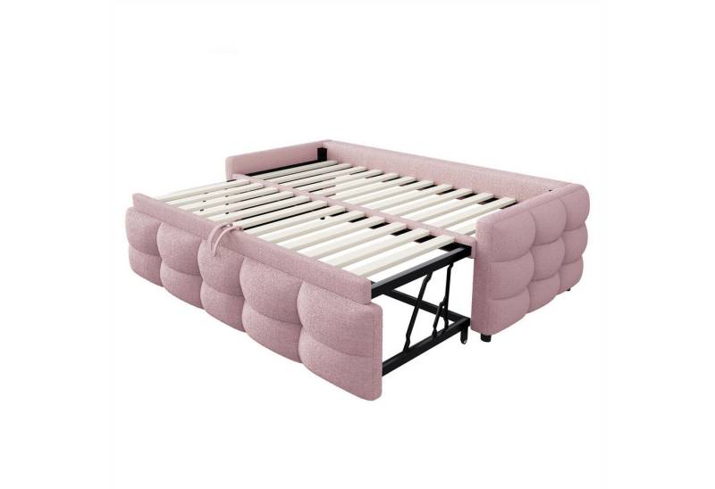 autolock Ausziehbett Polsterbett, Ausziehbares Schlafsofa,Teddy Samt Stoff von autolock