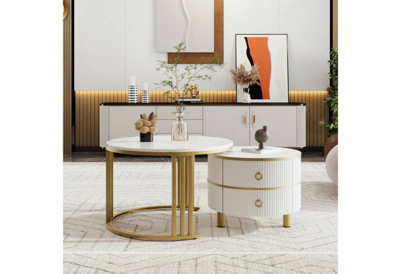 autolock Couchtisch 2-in-1 runder MDF-Couchtisch autolock Couchtisch 2-in-1 runder MDF-Couchtisch von autolock