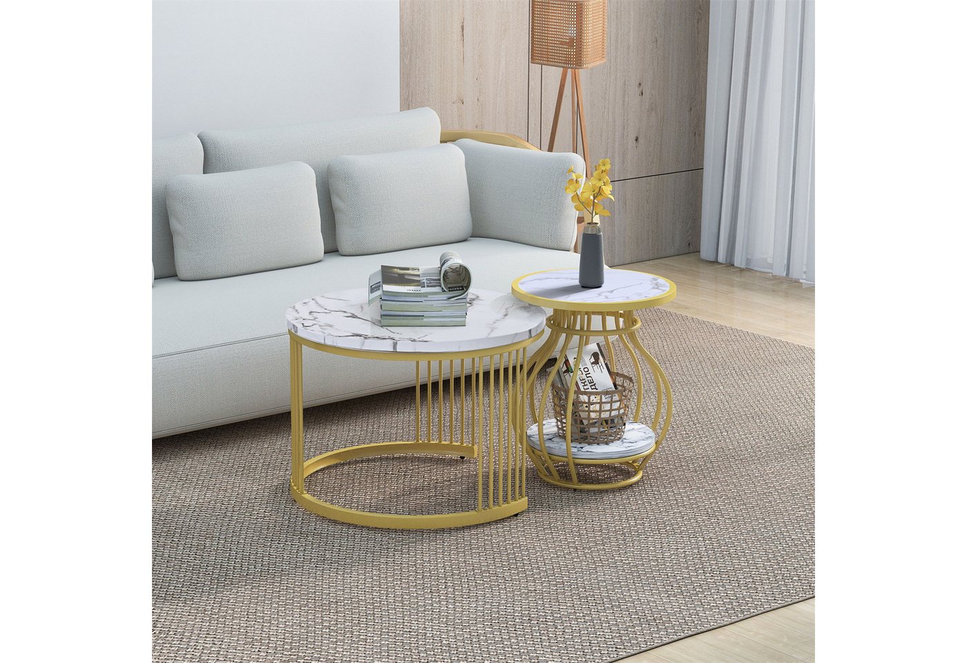 autolock Couchtisch Couchtisch 2er Set Rund Tisch Wohnzimmer autolock Couchtisch Couchtisch 2er Set Rund Tisch Wohnzimmer von autolock