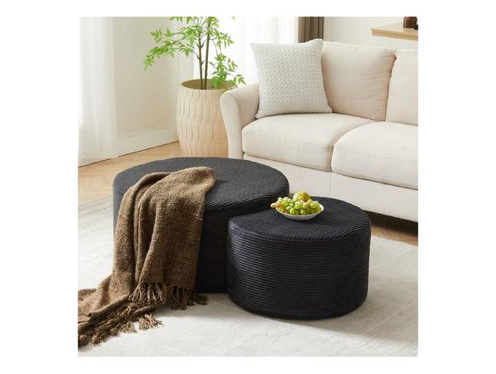 autolock Couchtisch Couchtisch-Set Sofa-Beistelltisch gepolsterte Kaffeetische (2-in-1-Couchtisch, der auch als Hocker verwendet werden kann), Multifunktional Kaffeetisch keine Montage erforderlich für Wohnzimmer von autolock