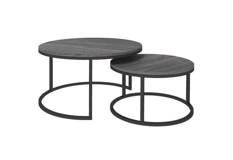 autolock Couchtisch Moderner Nesting-Couchtisch Kompakter Sofa-Beistelltisch Kaffeetisch (2-St), Marmorierter Schreibtisch für kleine Räume von autolock