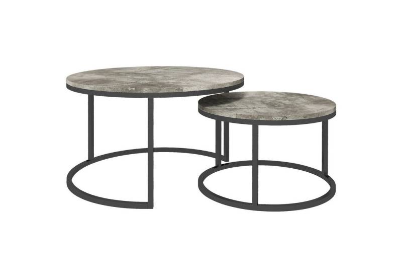 autolock Couchtisch Moderner Nesting-Couchtisch Kompakter Sofa-Beistelltisch Kaffeetisch (2-St), Marmorierter Schreibtisch für kleine Räume von autolock