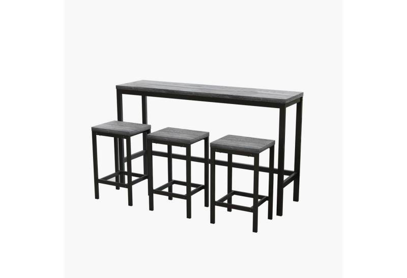 autolock Essgruppe langes Esstisch Set mit 3 Stühle Bartisch Set, Umweltfreundliches Holz, (4-tlg., 1 Stehtisch 3 Barstühle), Essgruppe für kleine Wohnungen sowie Wohn- und Schlafzimmer von autolock