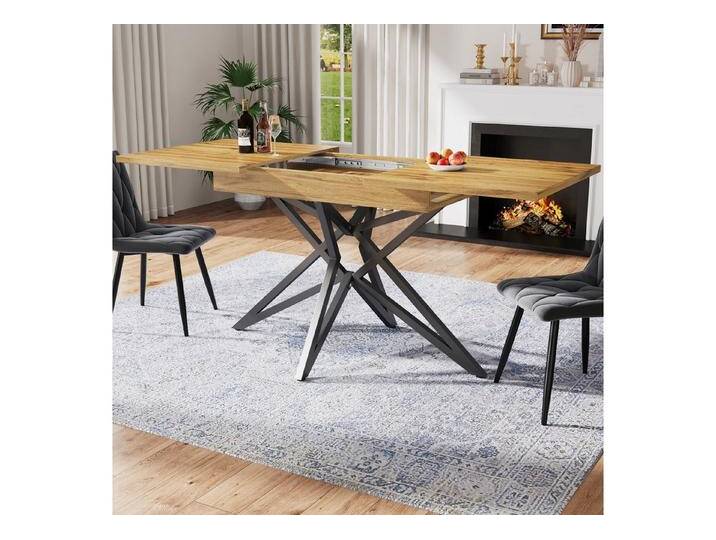 autolock Esstisch Ausziehtisch Küchentisch mit sternförmige Tischbeine für 6-8 Personen (120–160 x 80 x 66 cm) von autolock