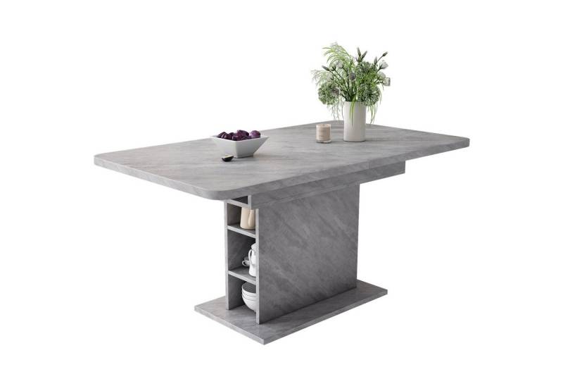 autolock Esstisch Erweiterbarer Esstisch mit Stauraum Küchentisch Länge 110-130 cm (110-130 × 70 × 75 cm), Platzsparender multifunktionaler Esstisch für Wohn- und Esszimmer von autolock