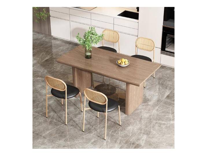 autolock Esszimmerstuhl Rattan-Freizeitstuhl moderner einfacher Freizeitstuhl (4 St), Wohnzimmer Schlafzimmerstuhl mit 4 Stützbeinen aus Metal von autolock