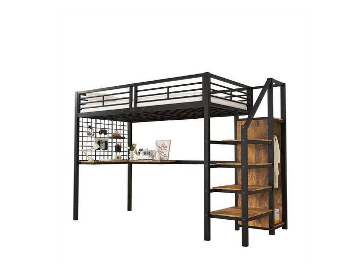 autolock Etagenbett Etagenbett, Hochbett, mit Tisch und Kleiderschrank, Schwarz autolock Etagenbett Etagenbett, Hochbett, mit Tisch und Kleiderschrank, Schwarz von autolock