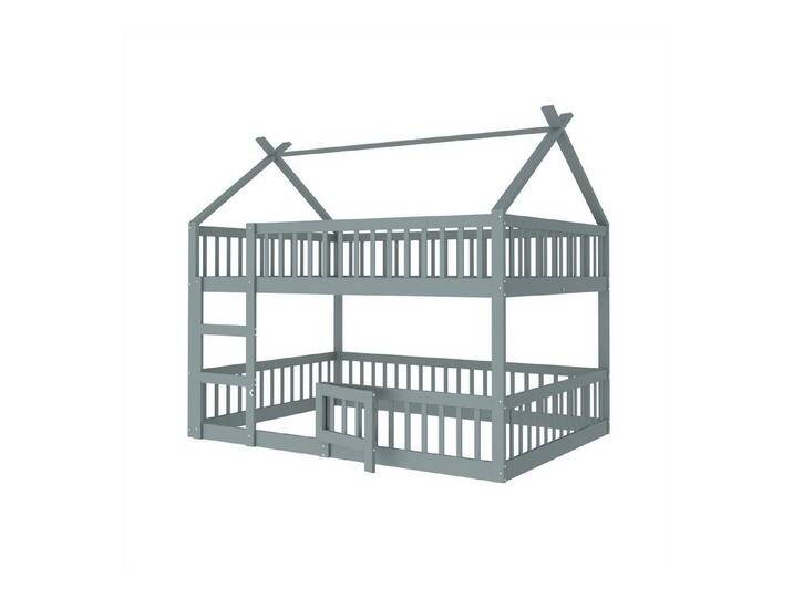 autolock Etagenbett Etagenbett 140*200, Kinder-Familienbett, Etagenbett mit Treppe, Grün von autolock
