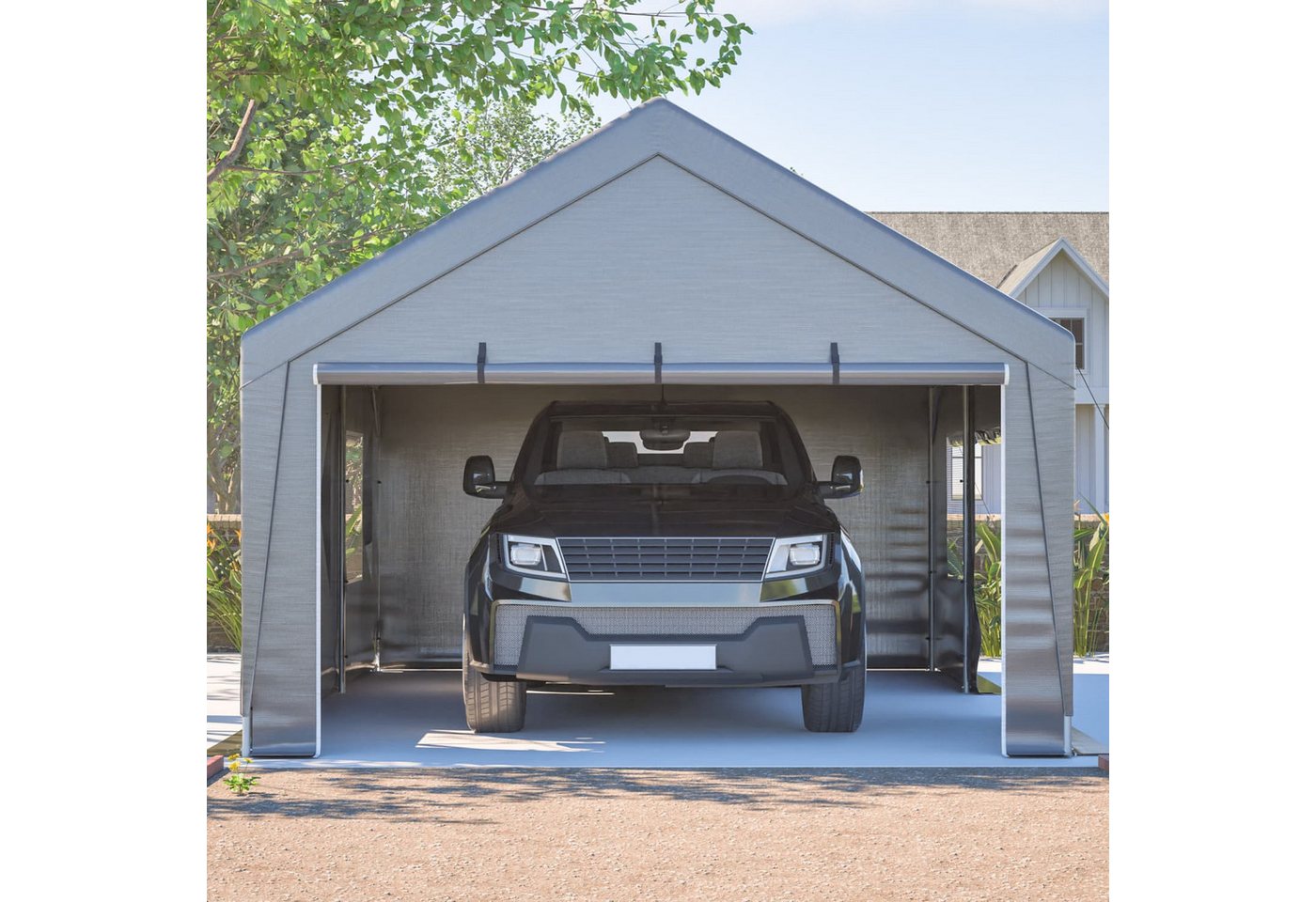 autolock Garage Tent-Garage mit wasserdichter Seitenwandabdeckung,mit Fenstern, 6x4x3m,mit UV-Schutz für Auto, Gartenlagerung,aufrollbar Fenstertüren autolock Garage Tent-Garage mit wasserdichter Seitenwandabdeckung,mit Fenstern, 6x4x3m,mit UV-Schutz für Auto, Gartenlagerung,aufrollbar Fenstertüren von autolock