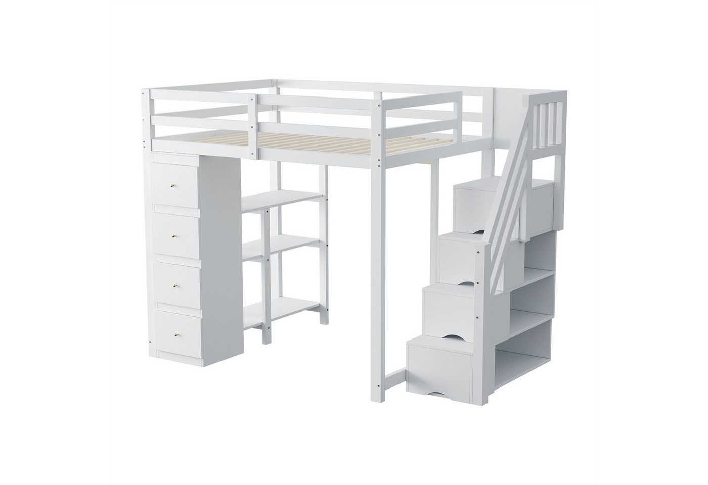 autolock Hochbett Hochbett, mit Aufbewahrungsschublade, Regalen, Kinderbett autolock Hochbett Hochbett, mit Aufbewahrungsschublade, Regalen, Kinderbett von autolock