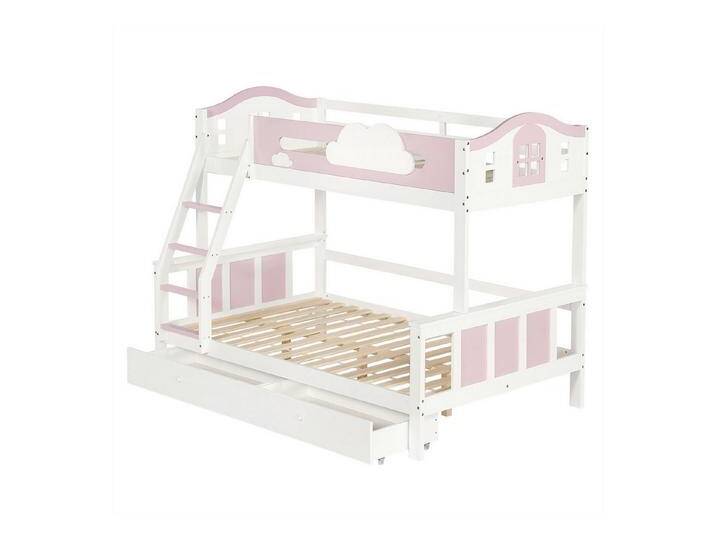 autolock Kinderbett Etagenbett,Kinderbett mit Fenster,farblich abgesetzt Fallschutzgitter, Mit Wolkendekoration autolock Kinderbett Etagenbett,Kinderbett mit Fenster,farblich abgesetzt Fallschutzgitter, Mit Wolkendekoration von autolock