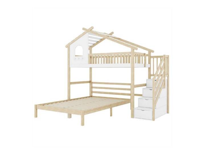 autolock Kinderbett Hochbett,Kinderbett mit Bettgitter,Stauraumleiter,Fenster, beige autolock Kinderbett Hochbett,Kinderbett mit Bettgitter,Stauraumleiter,Fenster, beige von autolock