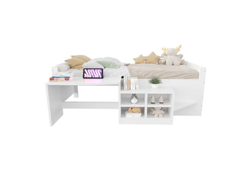 autolock Kinderbett Kinderbett,mit Staufächern Schreibtisch EU-mit Steckdosen nach EU-Norm von autolock