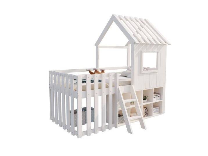 autolock Kinderbett Kinderbett Hausbett,mit Dach und Fenster, mit offenem Stauraum, Einzelbett mit Kletterleiter autolock Kinderbett Kinderbett Hausbett,mit Dach und Fenster, mit offenem Stauraum, Einzelbett mit Kletterleiter von autolock