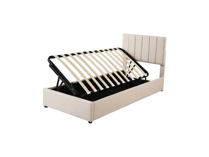 autolock Kinderbett Kinderbett Polsterbett,hydraulisches Stauraumbett, 90x200 cm,hautfreundliches Leinen-Hochkastenbett, beige, Beige autolock Kinderbett Kinderbett Polsterbett,hydraulisches Stauraumbett, 90x200 cm,hautfreundliches Leinen-Hochkastenbett, beige, Beige von autolock