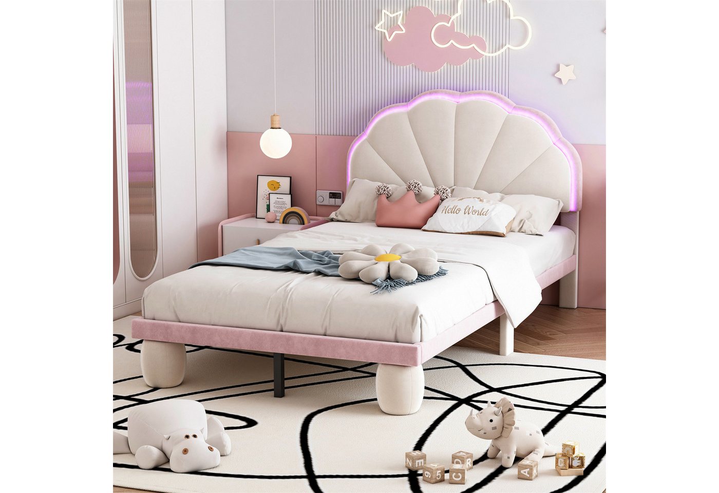 autolock Kinderbett Polsterbett mit LED Lichtstreifen,Kinderbett,Einzelbett autolock Kinderbett Polsterbett mit LED Lichtstreifen,Kinderbett,Einzelbett von autolock