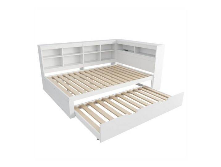 autolock Kinderbett Schlafsofa 140*200, ausziehbares Bett 90*190 mit USB-Steckdose, mehreren Ablagefächern,Massivholzbett,Multifunktionsbett aus Holz autolock Kinderbett Schlafsofa 140*200, ausziehbares Bett 90*190 mit USB-Steckdose, mehreren Ablagefächern,Massivholzbett,Multifunktionsbett aus Holz von autolock