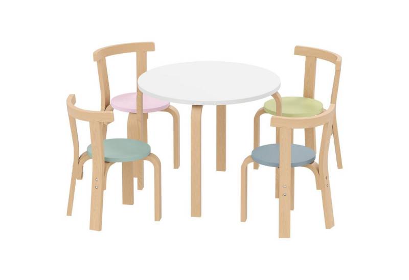 autolock Kindertisch 5-teiliges Kindertisch- und Stuhlset, leichtes Massivholz, Bunt autolock Kindertisch 5-teiliges Kindertisch- und Stuhlset, leichtes Massivholz, Bunt von autolock