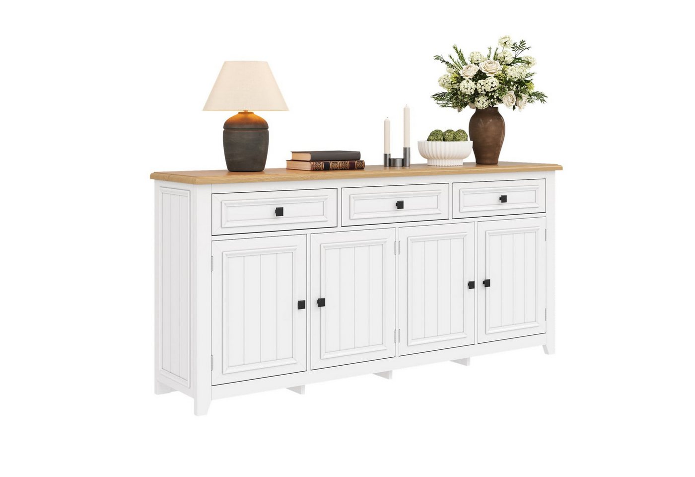 autolock Kommode Modern and simple Anrichte Moderne Sideboard Schrank Anrichte, kommode,Stauraum Buffet Wohnzimmer Set,160L x 35B x 76H(cm) von autolock