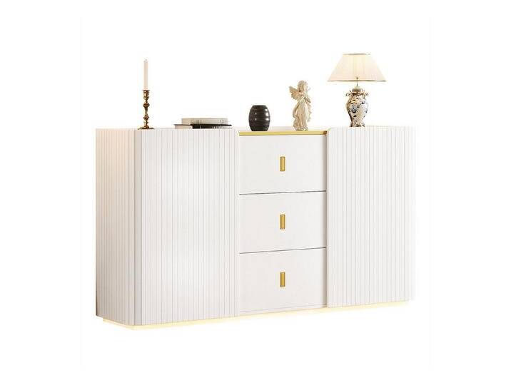 autolock Kommode Sideboard,Kommode,Multifunktionales Sideboard,Highboard, Mit 2 Türen, 2 Schubkästen, Anrichte mit LED-Beleuchtung, weiß autolock Kommode Sideboard,Kommode,Multifunktionales Sideboard,Highboard, Mit 2 Türen, 2 Schubkästen, Anrichte mit LED-Beleuchtung, weiß von autolock