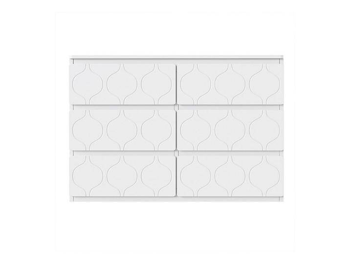 autolock Kommode Sideboard Flurschrank mit Wellenmuster, Stoßfestes Eckdesign (110 B x 40 T x 72 H cm, 6 Schubladen), Anrichte Schließfächer für Wohnzimmer & Schlafzimmer von autolock