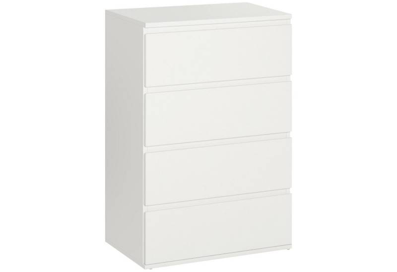 autolock Kommode Sideboard mit 4 Schubladen & Kippschutz, Büroschrank mit 4 Schubladen für Wohn- & Arbeitsräume 55 x 33 x 80 cm von autolock
