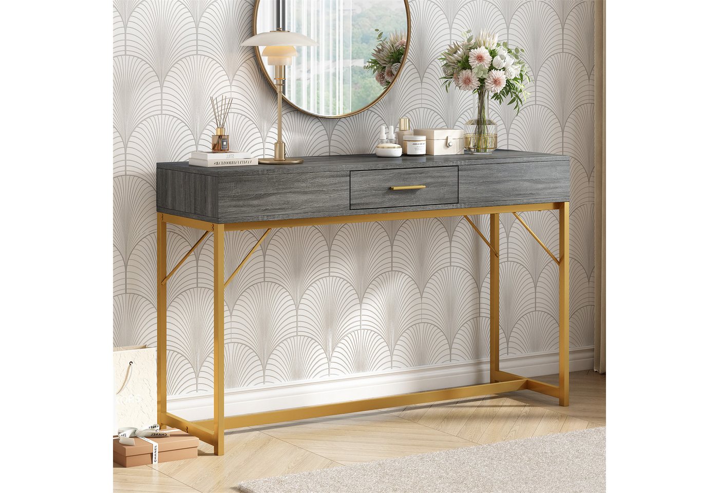 autolock Konsolentisch Konsolentisch,Leichter Luxus-Stil Beistelltisch,120x38x76 cm autolock Konsolentisch Konsolentisch,Leichter Luxus-Stil Beistelltisch,120x38x76 cm von autolock