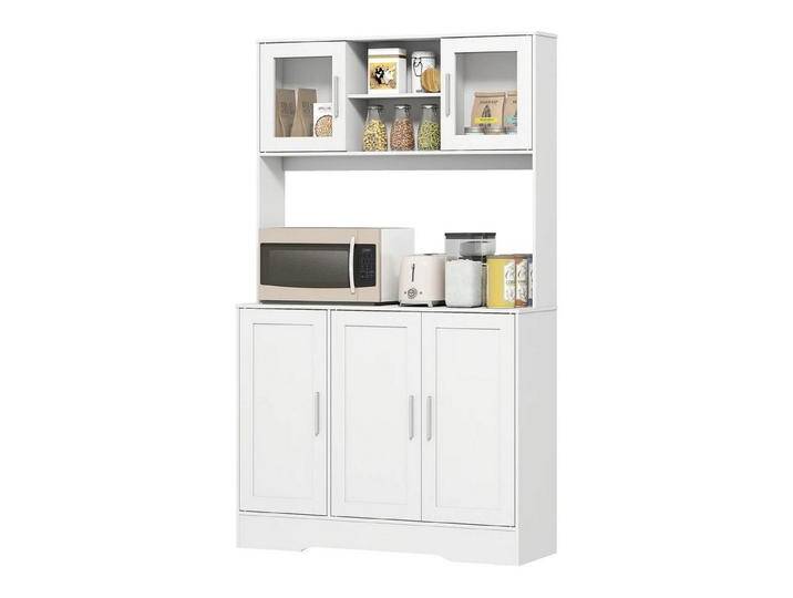 autolock Küchenbuffet KüchenschrankHochschrank Sideboard,verstellbare Regale, Kippschutz (108B x 35T x 180H cm) Skandinavisches Design, Großer Stauraum, 180cm hoch von autolock