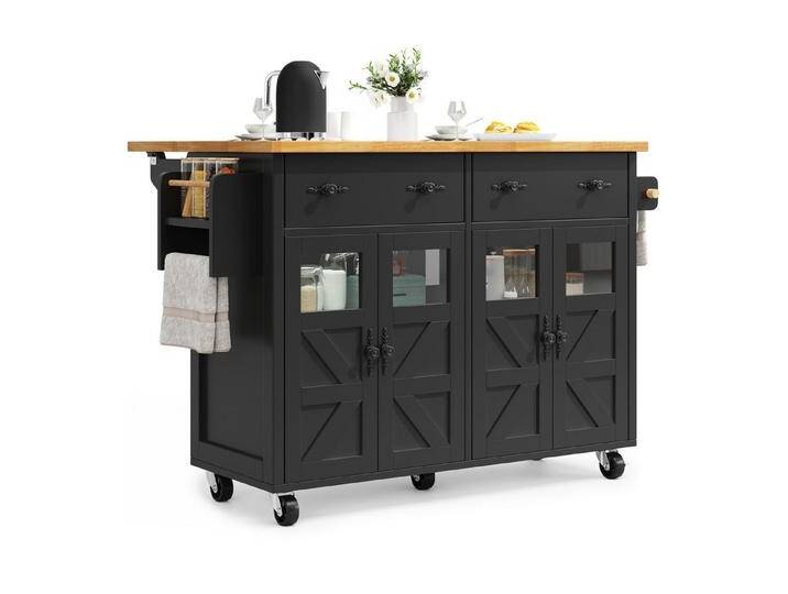 autolock Kücheninsel Multifunktionaler Servierwagen Mobiler Buffetschrank Küchenwagen, Mit Bremsen & verstellbaren Fächern, für Esszimmer,Wohnzimmer, Küche autolock Kücheninsel Multifunktionaler Servierwagen Mobiler Buffetschrank Küchenwagen, Mit Bremsen & verstellbaren Fächern, für Esszimmer,Wohnzimmer, Küche von autolock