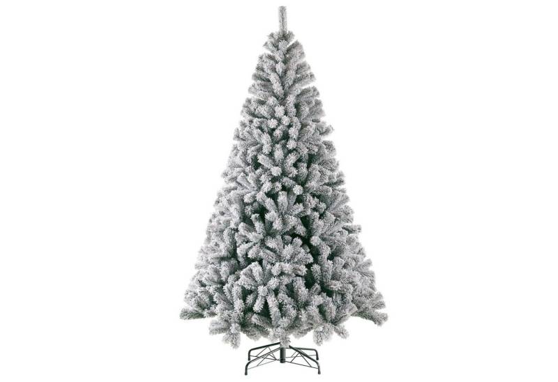 autolock Künstlicher Weihnachtsbaum Künstlicher Weihnachtsbaum Tannenbaum,Schneebaum mit 1006 Spitzen, 180CM,46 Zweige,100% PVC Weihnachtsbaum mit Metallständer,dicht von autolock