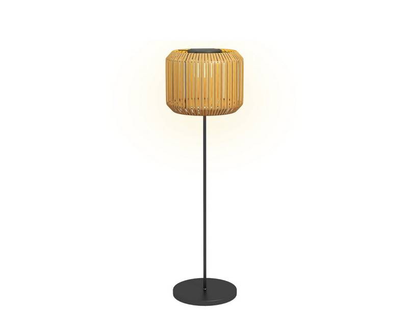 autolock LED Außen-Stehlampe LED Außen-Stehlampe Solarleuchte mit warmweißem Licht und, Lichtsensor Rattan Wetterfest Solar Stehlampe 34 x 130cm von autolock