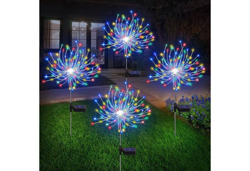 autolock LED Solarleuchte 2 Stück Solarlampen für Außen Garten,120 LED Gartendeko, Solarleuchten für Außen 8 Modi Wasserdicht Solarlichter Pusteblume von autolock