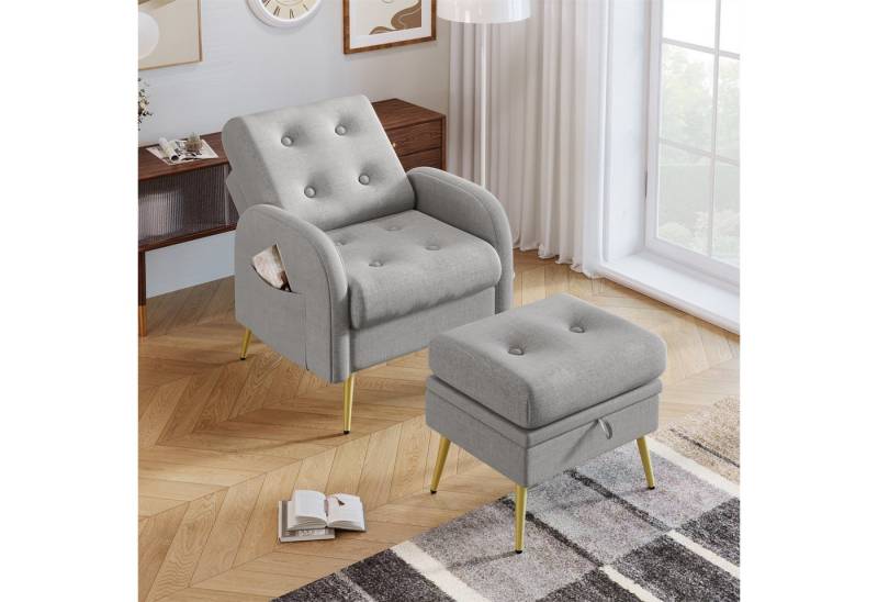 autolock Loungesessel Loungesessel mit Fußstütze, Rückenlehne 3-stufig verstellbar, mit Relaxfunktion von autolock