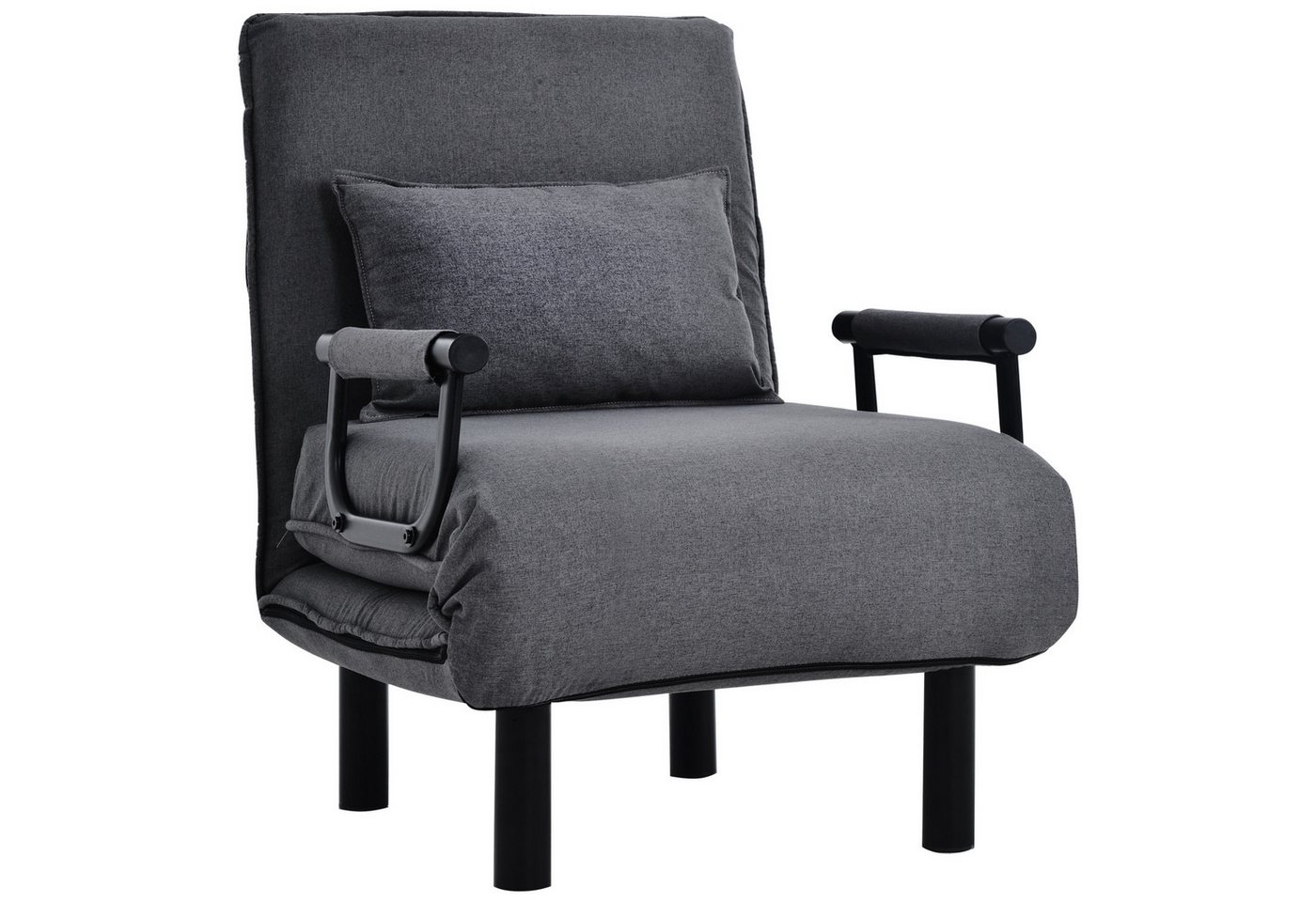 autolock Loungesessel Sessel umwandelbares Schlafsofa multifunktionaler Relaxsessel (187*60*26 cm), Loungesessel 3 in1 verstellbare Rückenlehne 6 Positionen für Zuhause von autolock